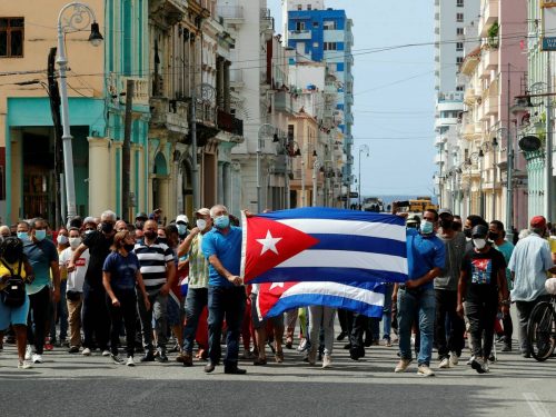 Protestas en Cuba por la libertad